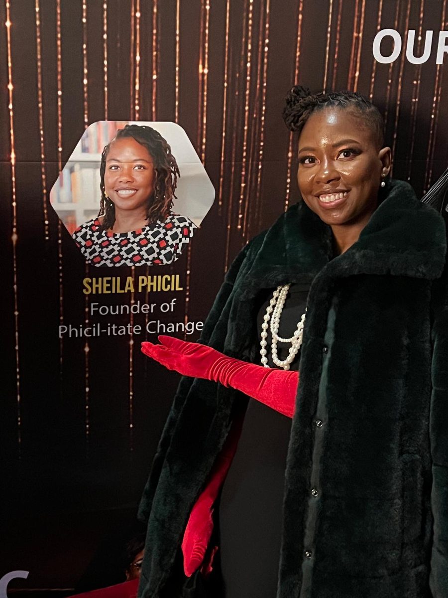Sheila at an awards celebration